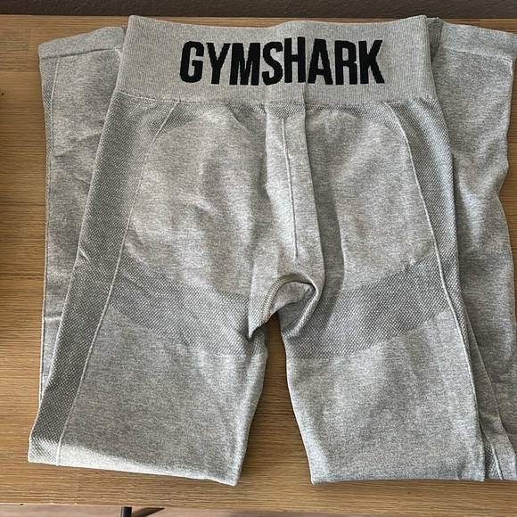 Gymshark FLEX high waisted leggings SMALL Charcoal Marl - Picture 2 of 6